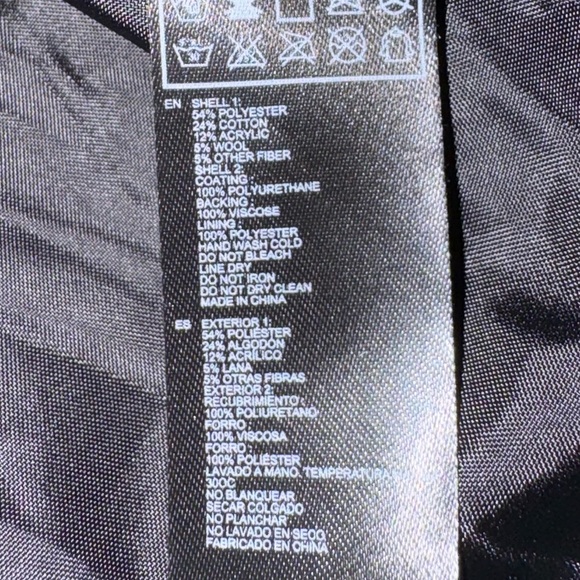 Vintage Forever 21 Black and Blue Aztec Pattern Vegan Leather Jacket NWT S - Picture 7 of 7